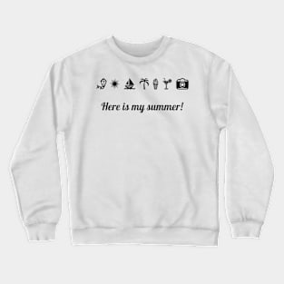 Summer print Crewneck Sweatshirt